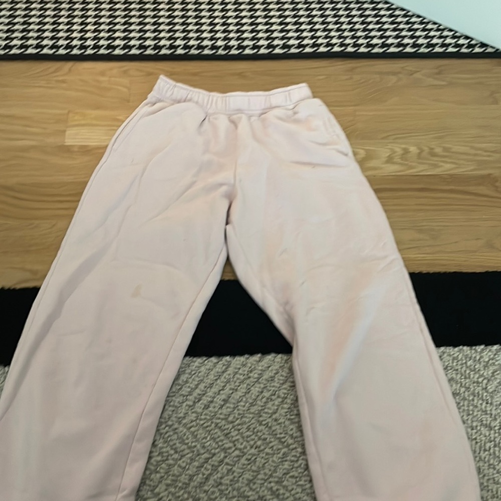 Pink sweatpants